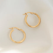 Grace Solid Gold Hoops